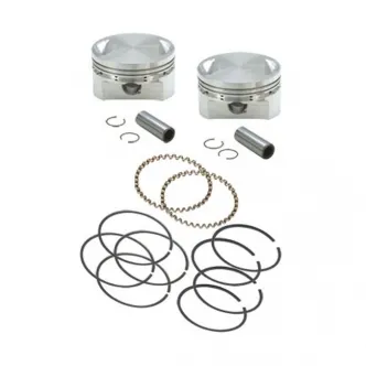 S&S 3-1/2 Inch Stock Bore Evo Stroker Piston Set (OEM Heads) Standard Size For 1984-1999 Evo Big Twin With 4-5/8 Inch Stroker Flywheels (106-5554)