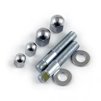 DOSS Lower Shock Stud Kit For 2 Shocks in Zinc Finish For 1973-1986 4-Speed FL, FX Models (ARM800549)