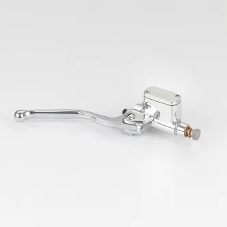 Kustom Tech Grimeca Brake Master Cylinder With 12mm Bore For 1 Inch Handlebars In Polished Finish (20-200)