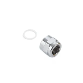 Kustom Tech M22x1 to 3/8” NPT Brass Adapter In Chrome Finish (11-026)