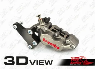 Free Spirits Front 4 Piston Brake Caliper In Titanium For Triumph Street Cup Models (303819T)