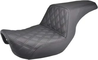 Saddlemen Step Up Front Lattice Stitched Seat For Harley Davidson 2006-2017 Dyna Models (806-04-172)