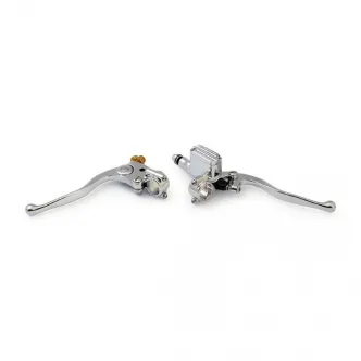 DOSS Old School handlebar Control Kit With 11/16 Inch Hydraulic Brake & Mechanical Clutch in Chrome Finish (ARM144109)