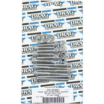 Drag Specialties Transmission End Cover And Bearing Support Plate Bolt Kit For 1989-2006 FXST/FLST, 1999-2005 FXDWG Models (MK268)