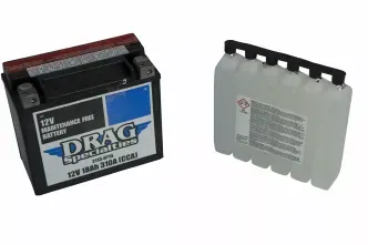 Drag Specialties AGM Battery 12V Lead Acid Replacement For 1986-1996 Sportster, 1994-1996 S2, S2T Thunderbolt, 1988-1990 RR1200, 1989-1993 RS1200, 1991-1993 RSS1200, 1987 RR100 Buell Models (DTX20H-FT-EU)