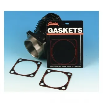 Genuine James Cylinder Base Gasket Set FR&RR .036 Inch Thick, Foamet, Final Crush .034 Inch For 1948-1962 B.T. Models (16776-48-XF)