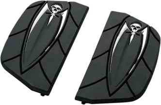 Kuryakyn Zombie Inserts For Harley Davidson D-Shaped Passenger Boards In Black (4572)