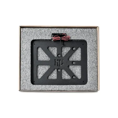 Killer Custom License Plate Holder With LED Light 143mm High x 210mm Wide In Black Finish (LPH-NL)