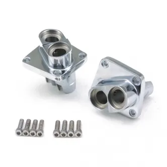 DOSS Tappet Block Set in Chrome Finish For 1953-1984 B.T. (1953-Early 1976 Require Conversion Screw Kit) Models (Sold in Set) (ARM519409)