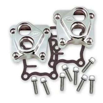 S&S TC Billet Tappet Block Set in Chrome Finish For 1999-2017 Twin Cam Models (Sold as a Set) (106-3883)