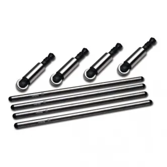 Jims Solid Pushrod & Tappet Kit 4340 High-Strength Chromoly Pushrods & Solid Adjustable Tappets For 1966-1984 Shovel Models (Sold as a Kit) (5525)