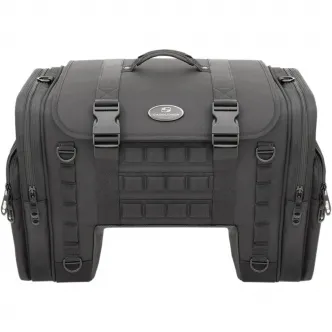 Saddlemen TS3200DE Tactical Deluxe Cruiser Tail Bag in Black Finish (EX00030A)