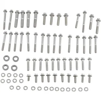 Feuling 12 Point Engine Fastener Kit in Stainless Steel For 1999-2005 Dyna Models (3054)