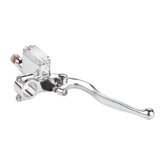 Kustom Tech Classic Line Brake Master Cylinder With 12mm Bore In Polished Aluminium Finish (20-600)