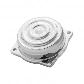 Motone Customs CV Finned Carb Top Lid Cover In Rippled Polished Finish (MTE039)