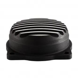 Motone Customs CV Finned Carb Top Lid Cover In Contrast Cut Black Finish (MTE038)