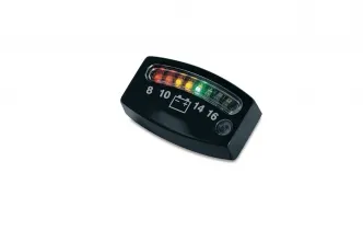 Kuryakyn LE.D. Battery Gauge In Black Finish (4218)