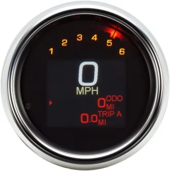 Dakota Digital MLX Series Gauge Speedo in Chrome Finish For 1994-2003 Sportsters & Dyna Models With Carb (MLX-3000)