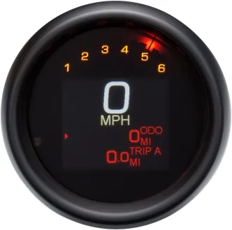 Dakota Digital MLX Series Gauge Speedo in Black Finish For 1994-2003 Sportsters & Dyna Models With Carb (MLX-3000-K)