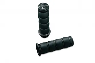 Kuryakyn ISO-Grips For Honda & Triumph Motorcycles In Gloss Black Finish (6337)