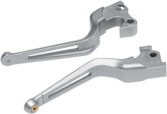 Kuryakyn Dillinger Levers For Harley Davidson 2014-2020 Sportster Motorcycles In Silver Finish (6668)