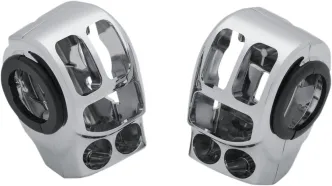 Kuryakyn Switch Housings In Chrome Finish For Harley Davidson 2014-2023 Touring & Trike Motorcycles (1748)