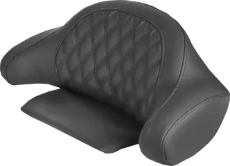 Saddlemen Roadsofa LS Tour Pack Backrest Pad Cover in Black For 1990-2013 FLHR, FLHT, FLHX & FLTR Touring Models (90-11884LS)