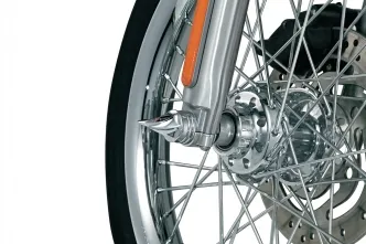 Kuryakyn Twisted Axle Caps For Later Models Of Harley Davidson Motorcycles In Chrome Finish (1219)