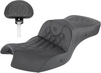 Saddlemen Heated Roadsofa Lattice Stitch Seat With Drivers Backrest For Indian 2020-2022 Challenger Models (I20-06-182BRHCT)