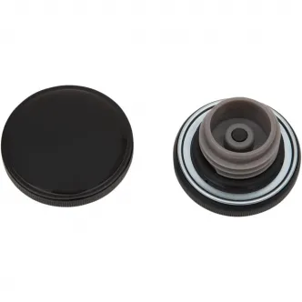 Drag Specialties Gas Cap in Black Finish For 1996-2017 Dyna, 1996-2020 Softail, 1996-2020 Touring, 1996-2020 Sportster Models (03-0305GB-A)