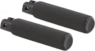 Arlen Ness Knurled Rider Foot Pegs In Black Finish For Harley Davidson 2018-2024 Softail Models (07-942)