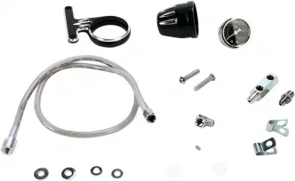 Arlen Ness Oil Pressure Gauge Kit Deep Cut In Black Finish For 1993-2020 Sportster (15-667)