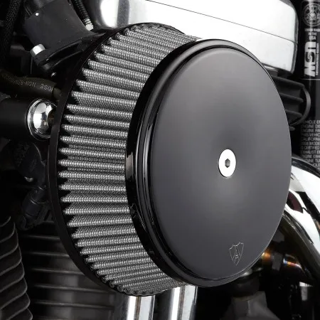 Arlen Ness Smooth Stage 1 Big Sucker Air Cleaner Kit In Black With Synthetic Filter For Harley Davidson 1991-2022 Sportster Models (50-339)
