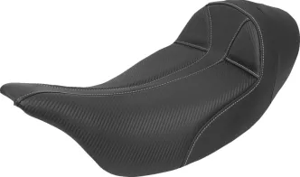 Saddlemen Dominator Solo Extended Reach Seat In Black For Harley Davidson 2008-2023 FLHR, FLHT, FLHX & FLTR Touring Models (808-07B-0042EXT)