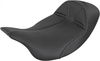 Saddlemen Dominator Solo Extended Reach Seat In Black For Harley Davidson 2008-2023 FLHR, FLHT, FLHX & FLTR Touring Models (808-07B-0042EXT)