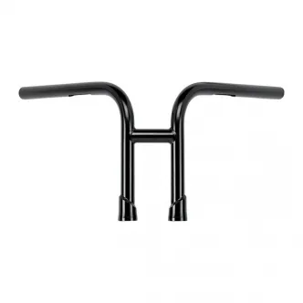 Biltwell Re-Bar 1 Inch Slotted Handlebars In Black Finish For 1982-2022 Harley Davidson Models (Excl. All E-Throttle) (6201-2016)