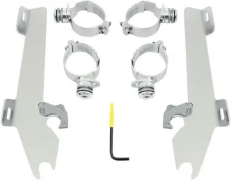 Memphis Shades Batwing Trigger-lock Kit In Polished Finish For Suzuki Models (MEK1990)