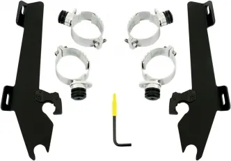 Memphis Shades Batwing Trigger-lock Kit In Black Finish For Suzuki Models (MEB1990)