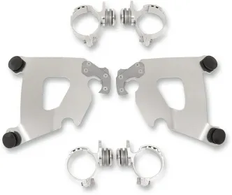 Memphis Shades Cafe Fairing Trigger-Lock Mounting Kit In Polished Stainless Steel For Indian Models (MEK2025)