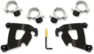 Memphis Shades Cafe Fairing Trigger-Lock Mounting Kit In Black For Indian Models (MEB2025)