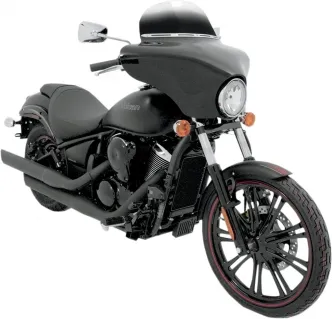 Memphis Shades Batwing Fairing In Black For Kawasaki 2007-2022 VN 900 Vulcan Custom Models (MEM7151)