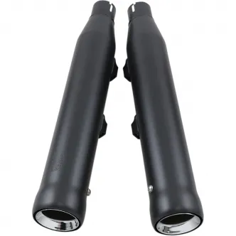 Cobra 3 Inch NH Series Slipon Mufflers in Black Finish For 2014-2022 XL Sportster Models (6086RB)