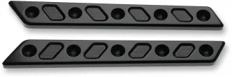 Joker Machine Techno Saddlebag Latch Inserts In Black For Harley Davidson 2014-2020 Touring Models (04-505-1)