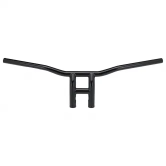 Biltwell Tyson XL 8 Inch Pullback Slotted Handlebars in Black Finish For 1982-2023 Harley Davidson (Excluding 2008-2023 E-Throttle, 1988-2011 Springers) Models (6258-2013)