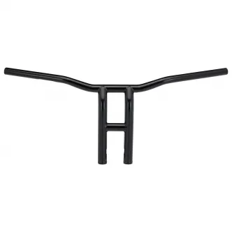 Biltwell Tyson XL 12 Inch Pullback Slotted Handlebars in Black Finish For 1982-2022 Harley Davidson Models (Excl. All E-Throttle) (6262-2013)