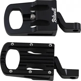 Biltwell Punisher Rider Footpegs in Black Finish For 2007-2019 Sportster Models (7005-203-02)