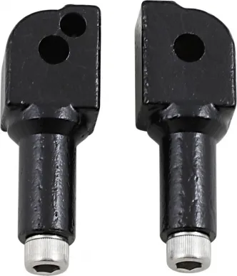 Biltwell Clevis Passenger Footpeg Adapter in Black Finish For 2018-2019 Softail Models (0107-1664-01)