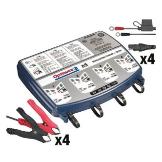 TecMate OptiMate 3 Desulfating/Maintainig Charger 4 Banks (TM-454)