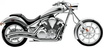 Cobra  Speedster Swept Exhaust In Chrome For Honda 2010-2018 VT 1300 Models (1233)