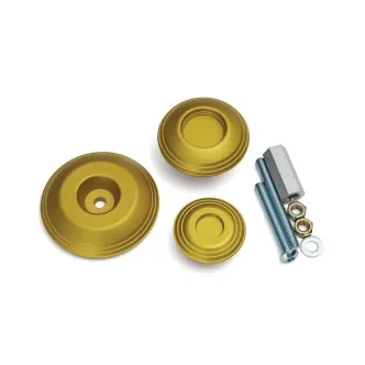 Kuryakyn Lodestar Rear Axle Sliders In Gold For BMW 2013-2022 R 1200/1250 & 2014-2022 R Nine T Models (3802)